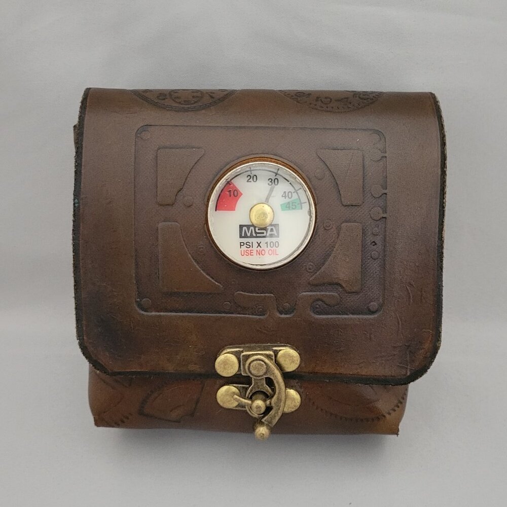 Handmade Stamp Leather Pouch Belt Loop Steampunk Ren Faire LARP Fantasy Cosplay
